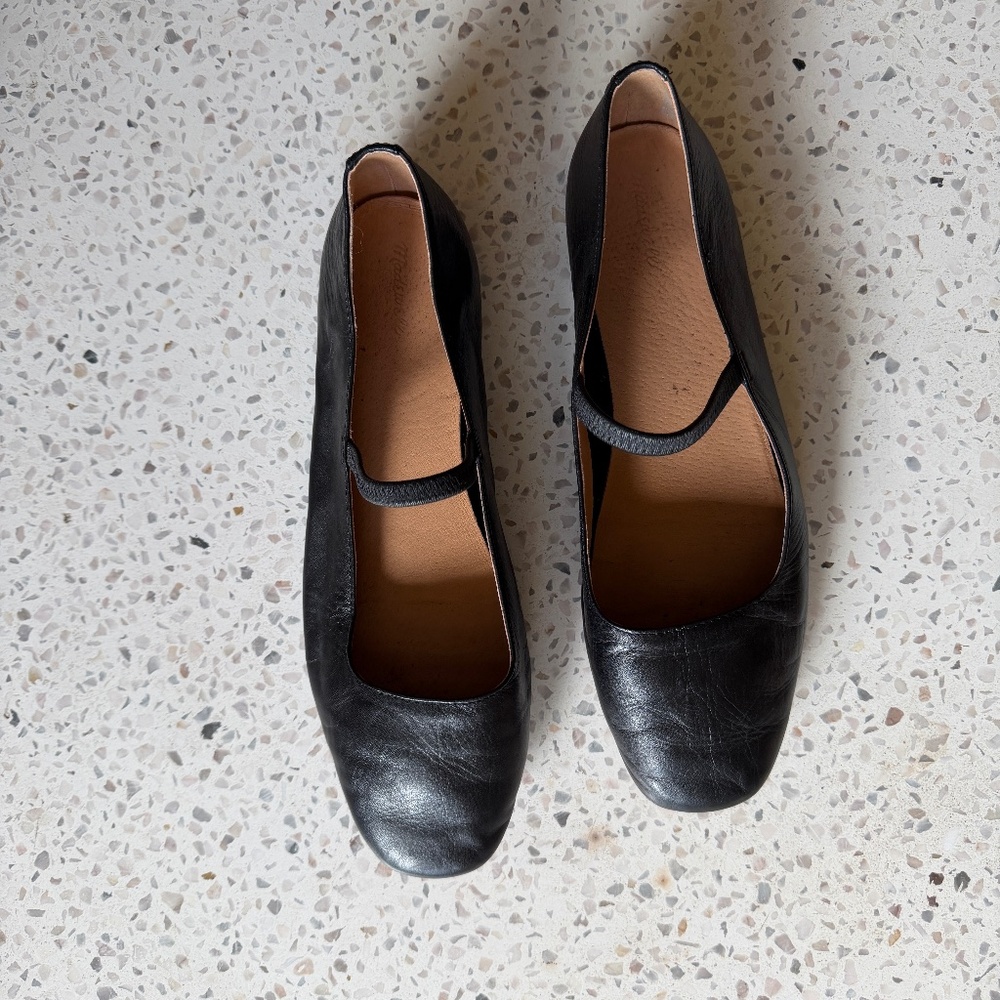 Madewell Greta Leather Ballet Flats